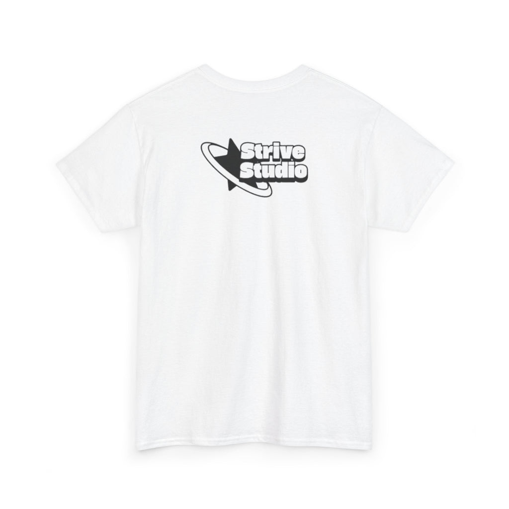 Strive white tee